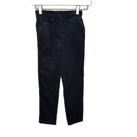 NWT Tea Collection Boys Charcoal Gray Pull-On Corduroy Pants, Size 7 - Picture 1 of 8